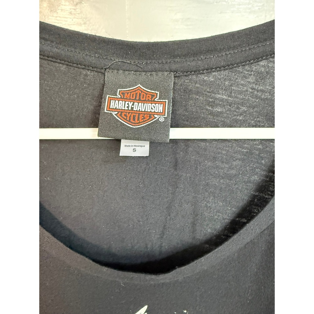 Harley-Davidson Aerosmith Dream On Graphic T-Shirt Black Scoop Neck Small